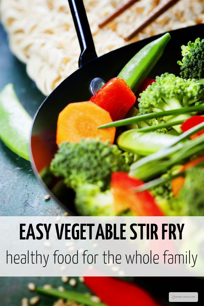 Vegetable Stir Fry. A quick, easy and healthy meal that the kids will love