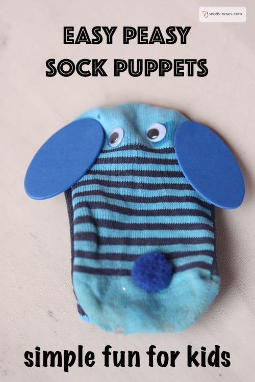 How to Make Easy Peasy Sock Puppets. A simple and easy activity that recycles old socks.