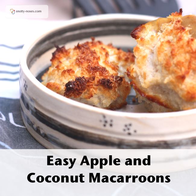 Easy Apple and Coconut Cookies, suitable for cooking with kids
