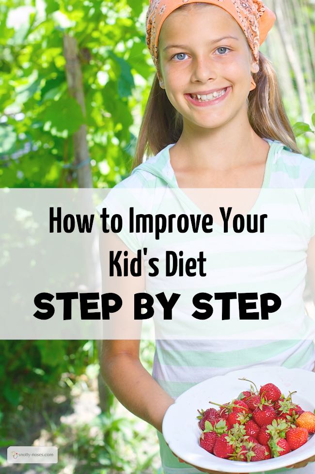How to Improve Your Kid's Diet Step by Step. Make little manageable changes to your kid's diet and teach them healthy eating habits.