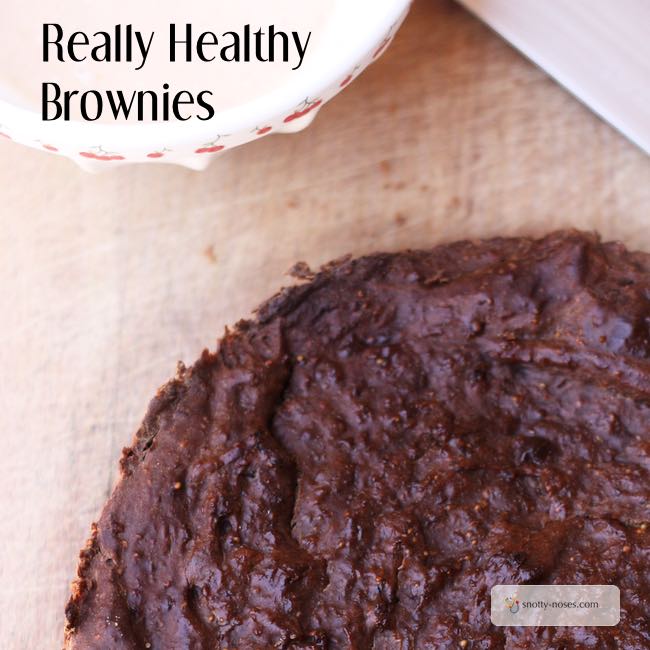 Healthy Brownie Recipe. An easy recipe using dried figs that you can make with kids. Quick, easy, healthy!