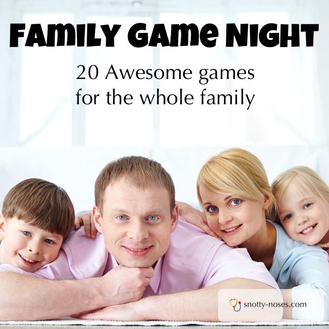 Family Game Night. 20 Awesome Games that you can Play with your Family. A great way to connect and create memories.