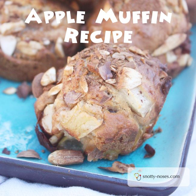 Apple Muffin Recipe. Cooking with Kids. Actually, just kids cooking! My 7 year old made these by himself. Yum!