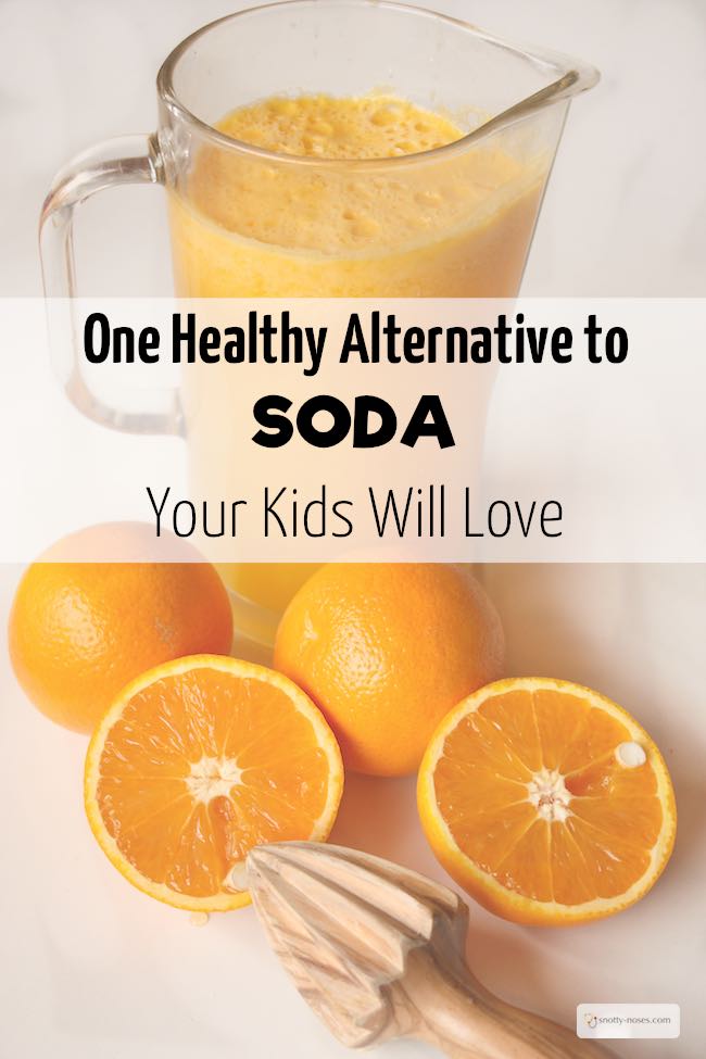 A Simple Healthier Alternative to Fizzy Soda. My kids love making homemade fizzy orange juice. What a treat!