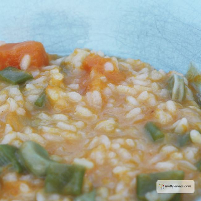 Easy Vegetable Risotto. A Healthy Meal for Picky Kids