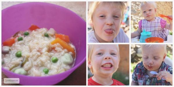Easy Vegetable Risotto. A Healthy Meal for Picky Kids