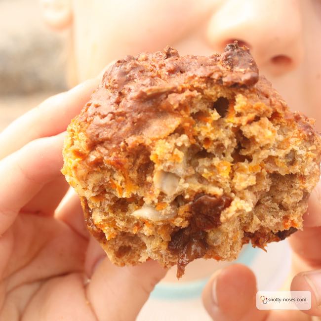 Healthy Carrot Cake Muffins. So Easy Your 8 Year Old Can Make Them!