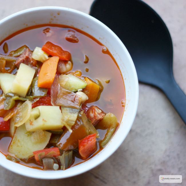 Spanish Chorizo Soup Recipe. A really healthy and really tasty dinner that your kids will love.