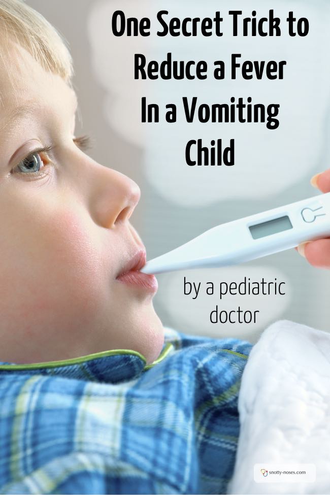 One Secret Trick to Reduce a Fever in a Vomiting Child. It's so awful when your kids are sick but this is a great idea by a paediatric doctor.