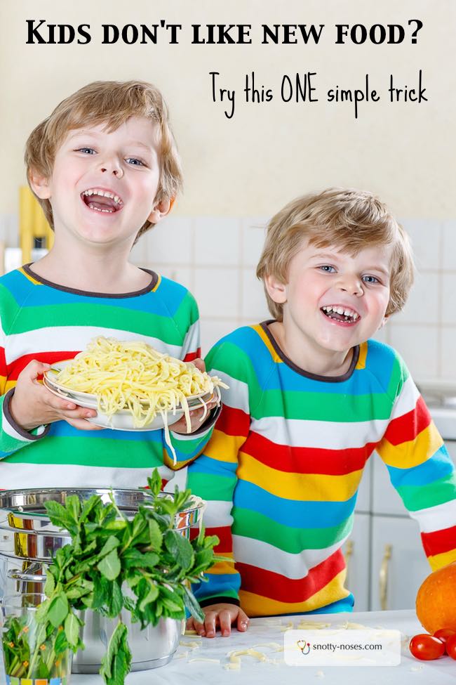 One Simple Trick To Help Children Try New Foods. Kids can be so resistant to new foods, but this is a simple way to help them enjoy trying something new.